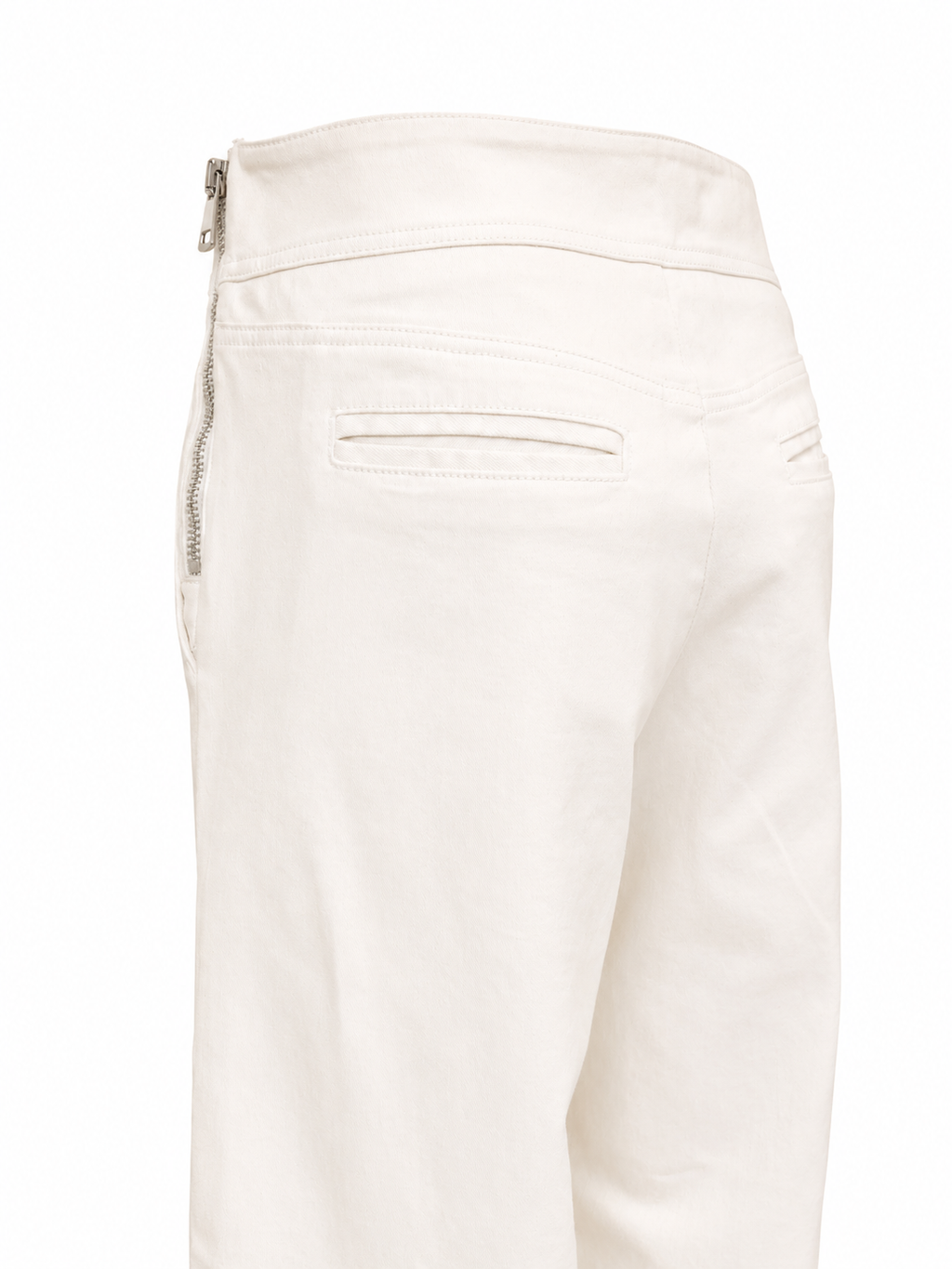 Chloé ecru jeans met rits details aan de zijkanten