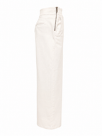 Chloé ecru jeans met rits details aan de zijkanten