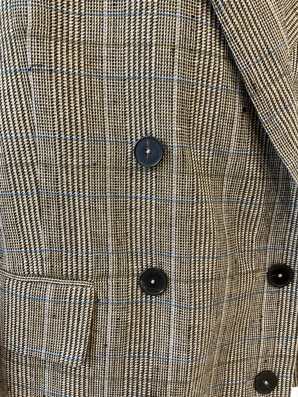 Closed geruite blazer dubbel breasted