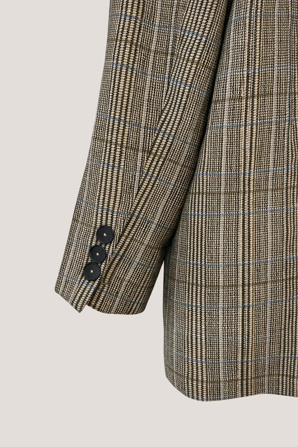 Closed geruite blazer dubbel breasted