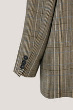 Closed geruite blazer dubbel breasted