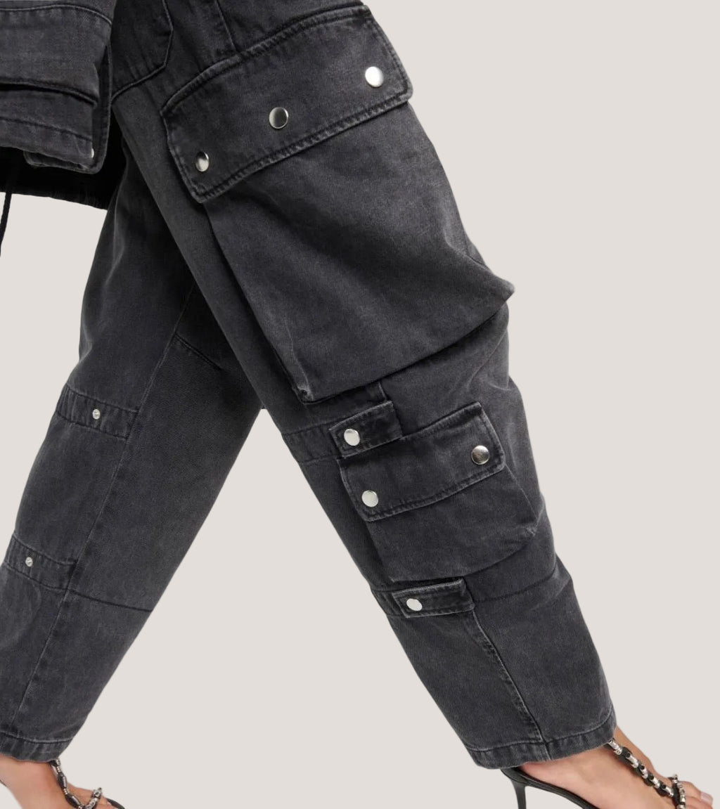 Antraciete cargo jeans van Isabel Marant
