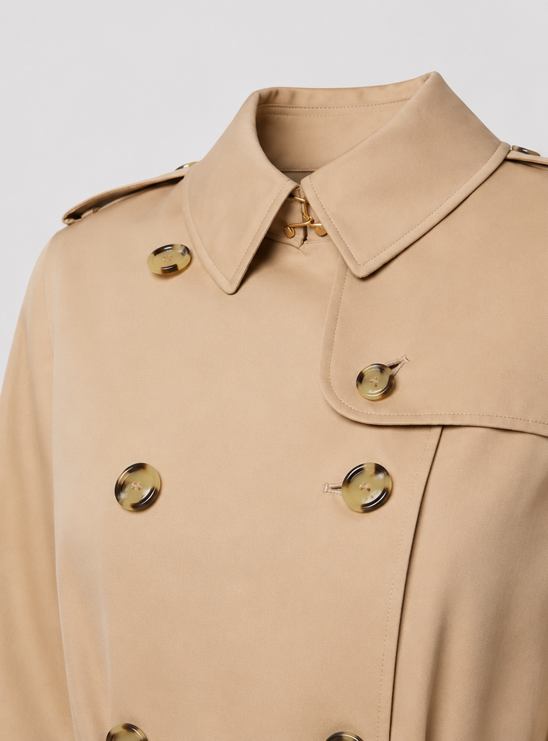 Burberry double-breasted trenchcoat met ceintuur