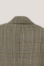 Closed geruite blazer dubbel breasted