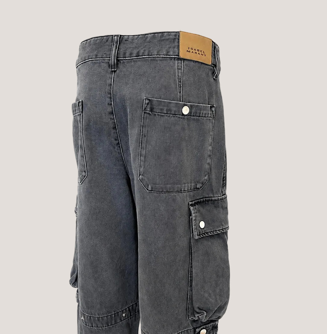 Antraciete cargo jeans van Isabel Marant
