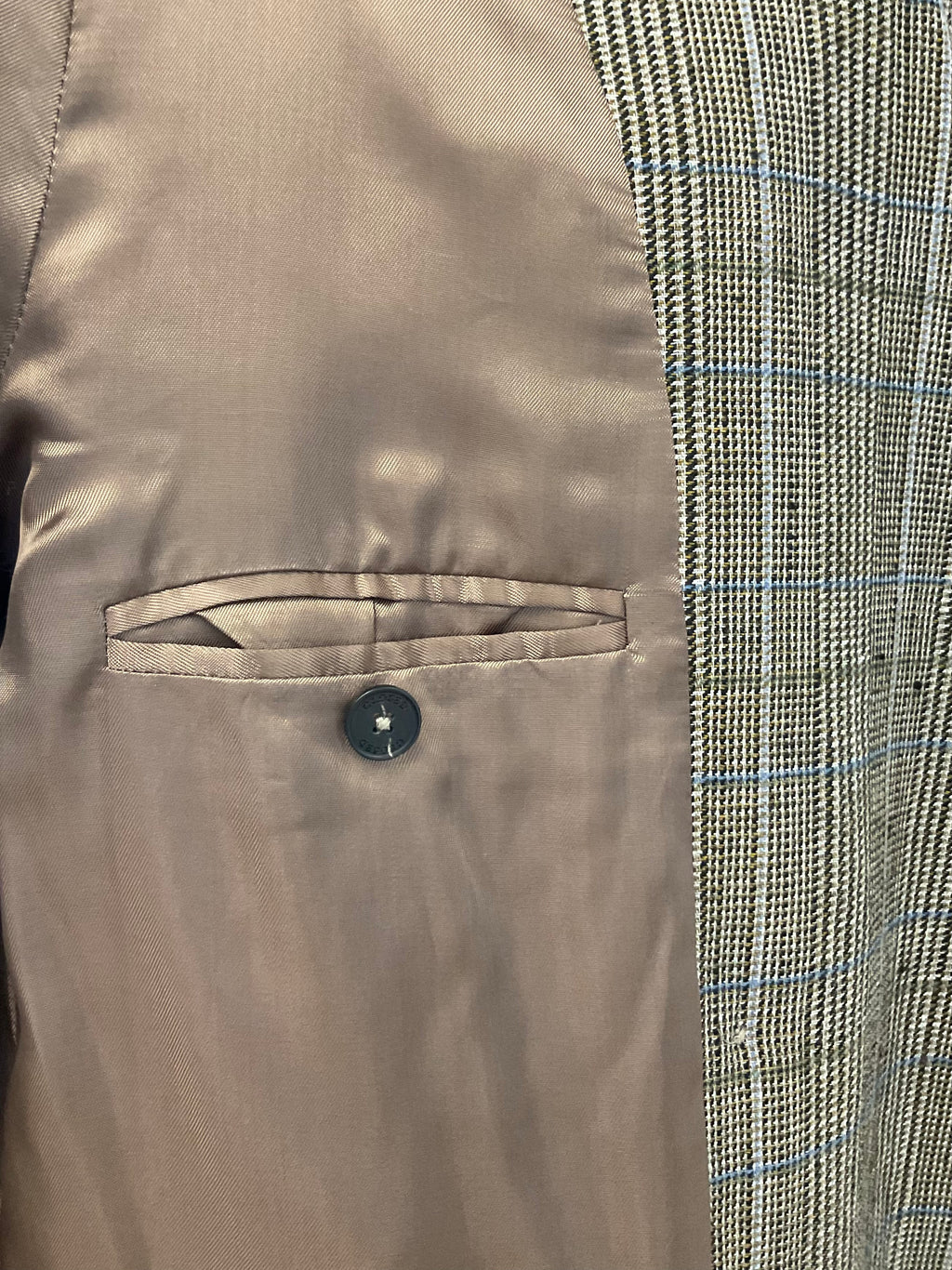 Closed geruite blazer dubbel breasted