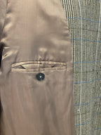 Closed geruite blazer dubbel breasted