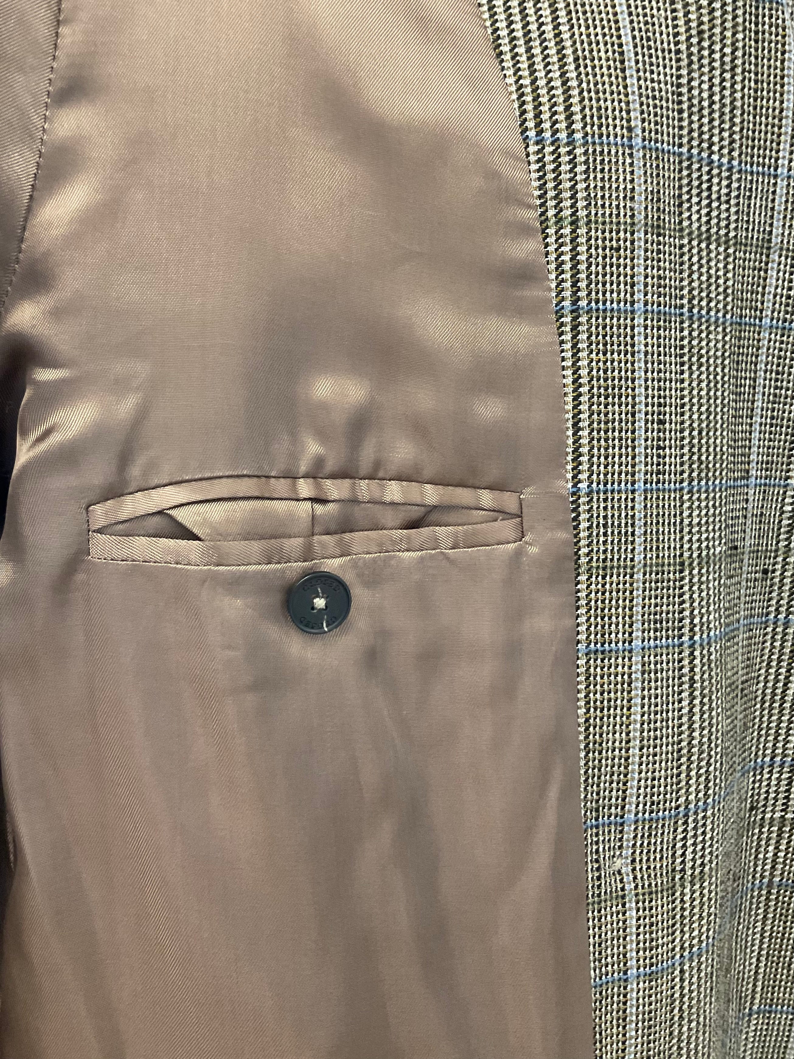 Closed geruite blazer dubbel breasted