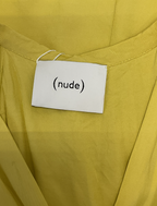 (NUDE) Gele mouwloze jurk