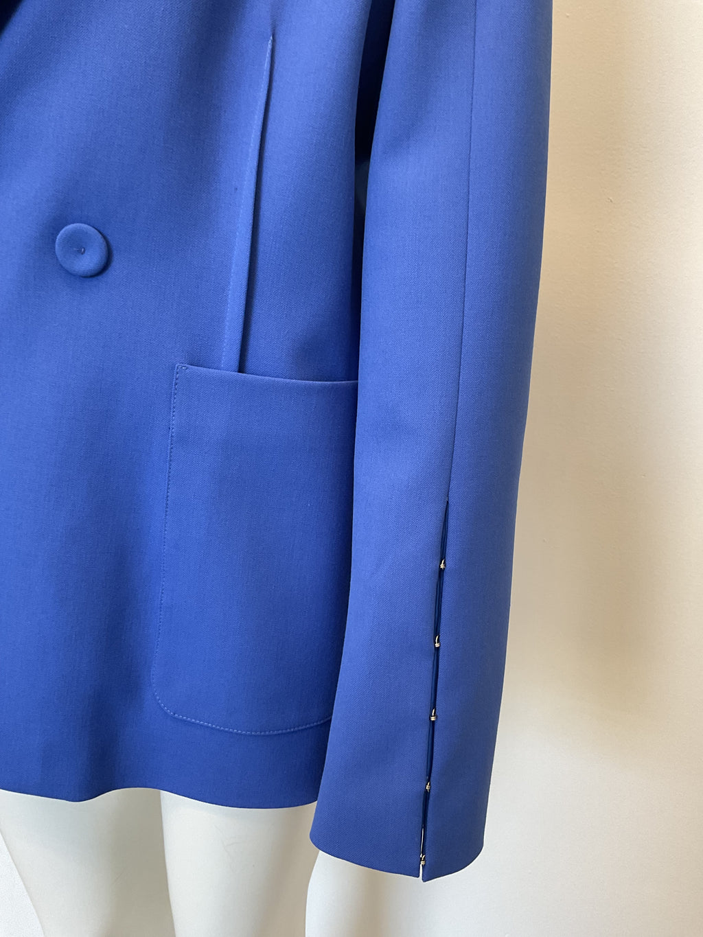 Blauwe getailleerde blazer van Erika Cavalini