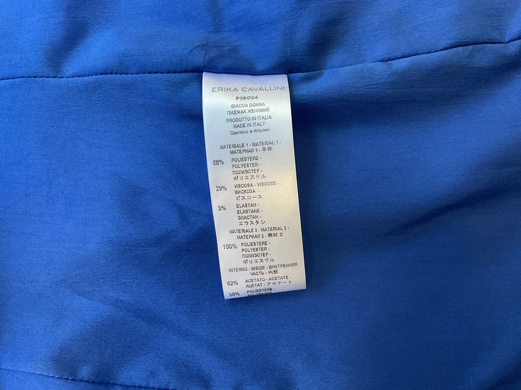Blauwe getailleerde blazer van Erika Cavalini