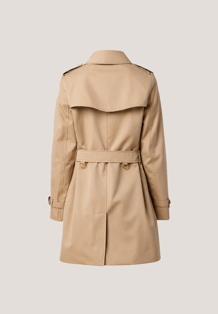 Burberry double-breasted trenchcoat met ceintuur