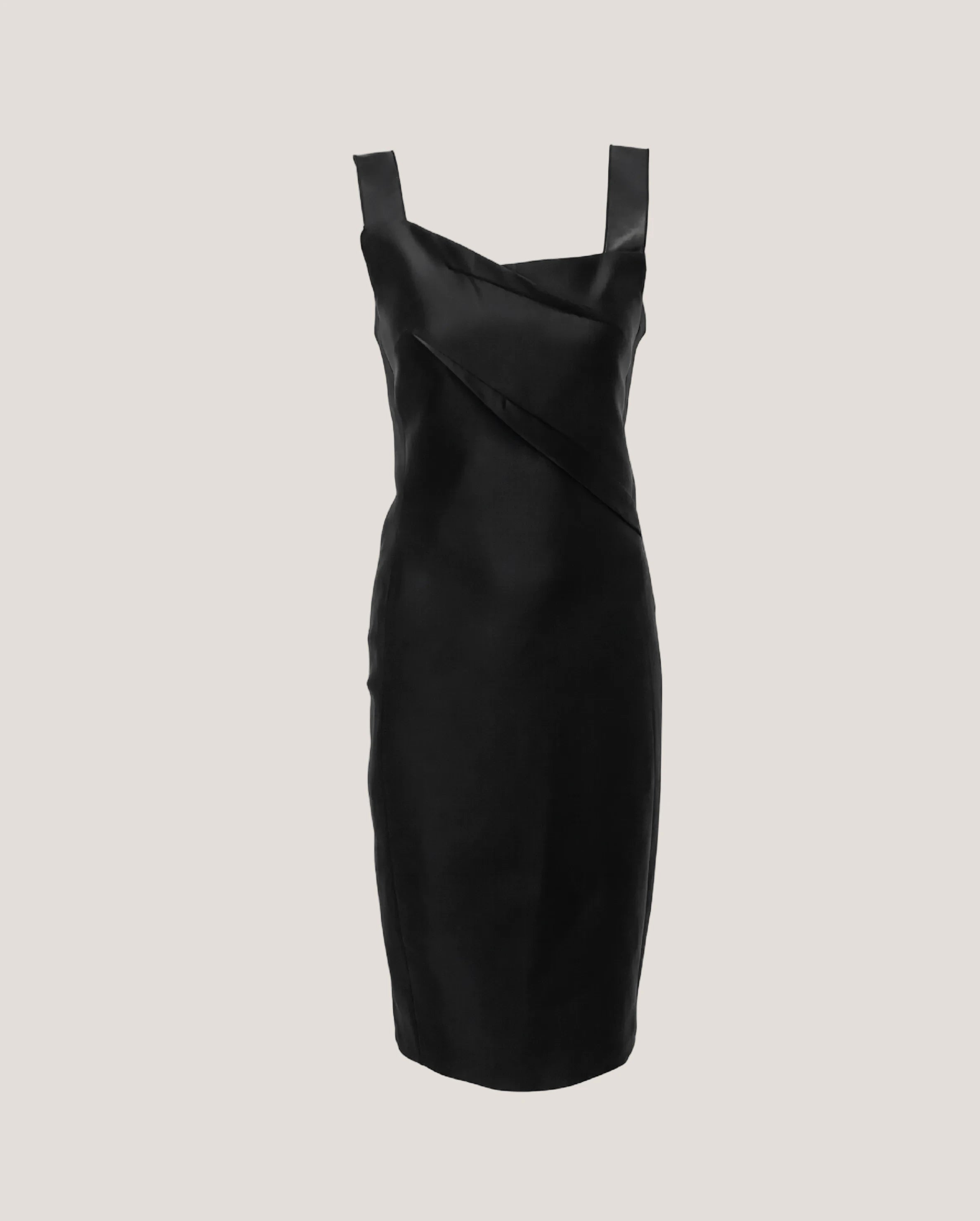 Zwarte vrouwelijke cocktail jurk van Roland Mouret