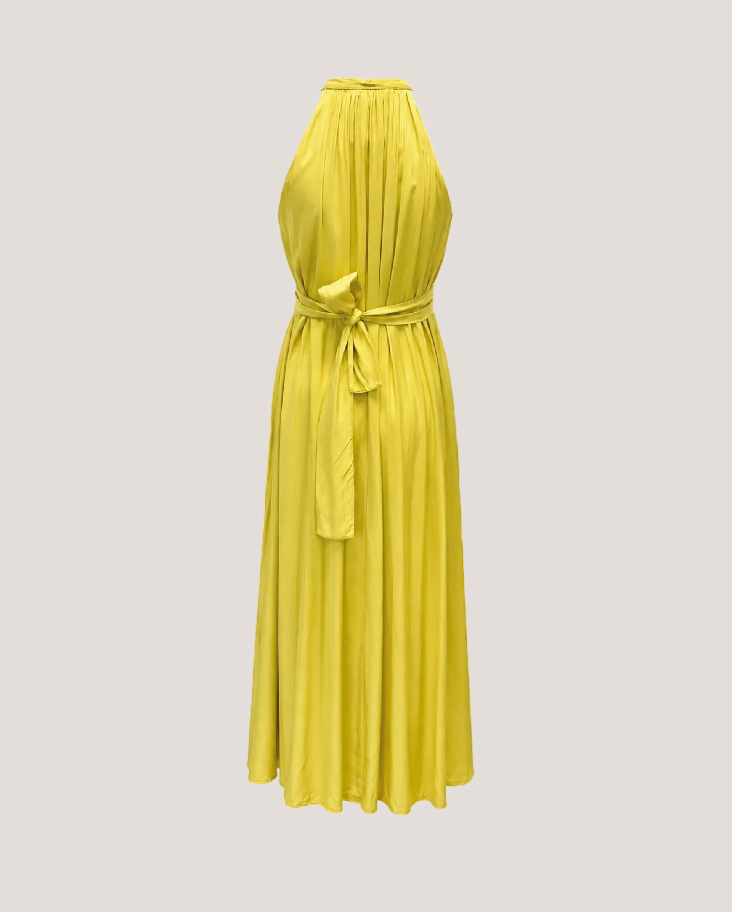 (NUDE) Gele mouwloze jurk