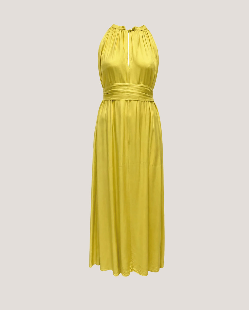 (NUDE) Gele mouwloze jurk