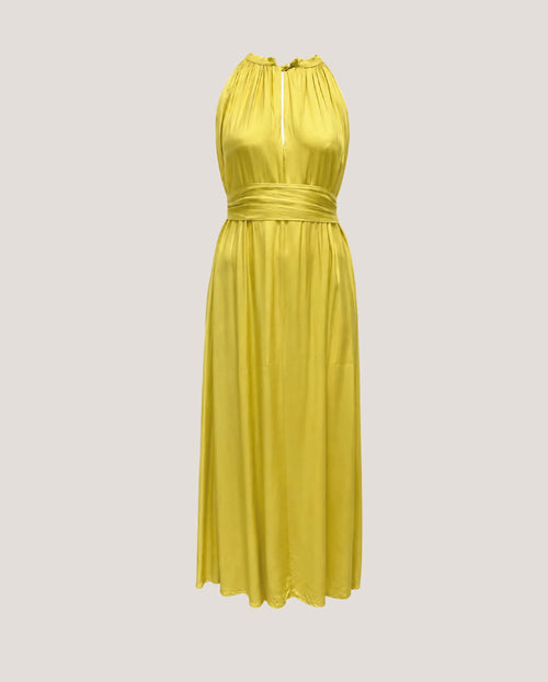 (NUDE) Gele mouwloze jurk